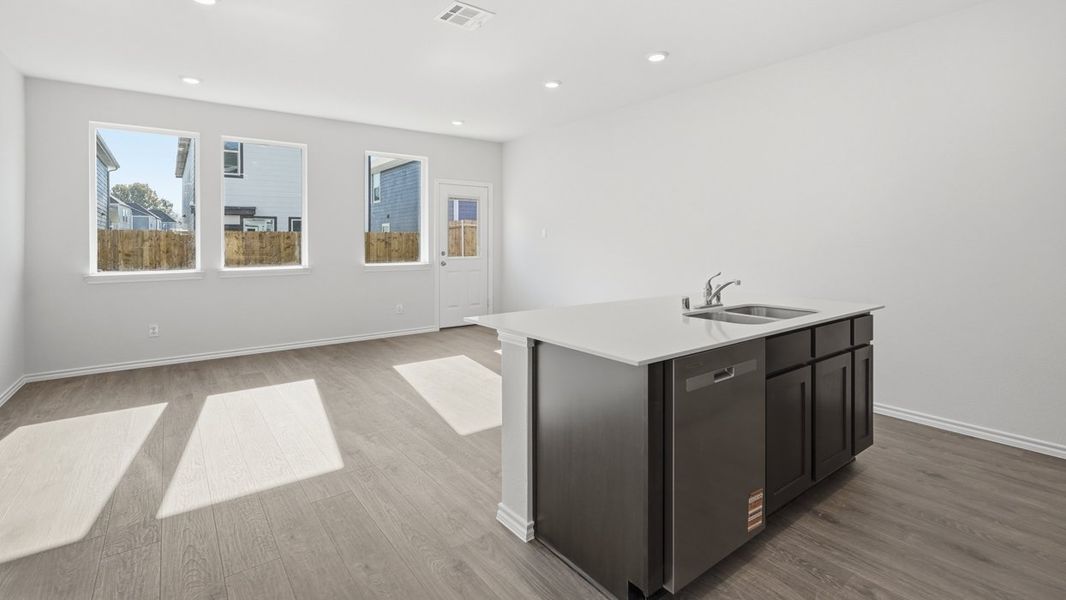 Furnished interior view inside a new home in Arbor Trails South, Princeton (Image 3). Furnished interior view inside a new home in Arbor Trails South, Princeton (Image 3).