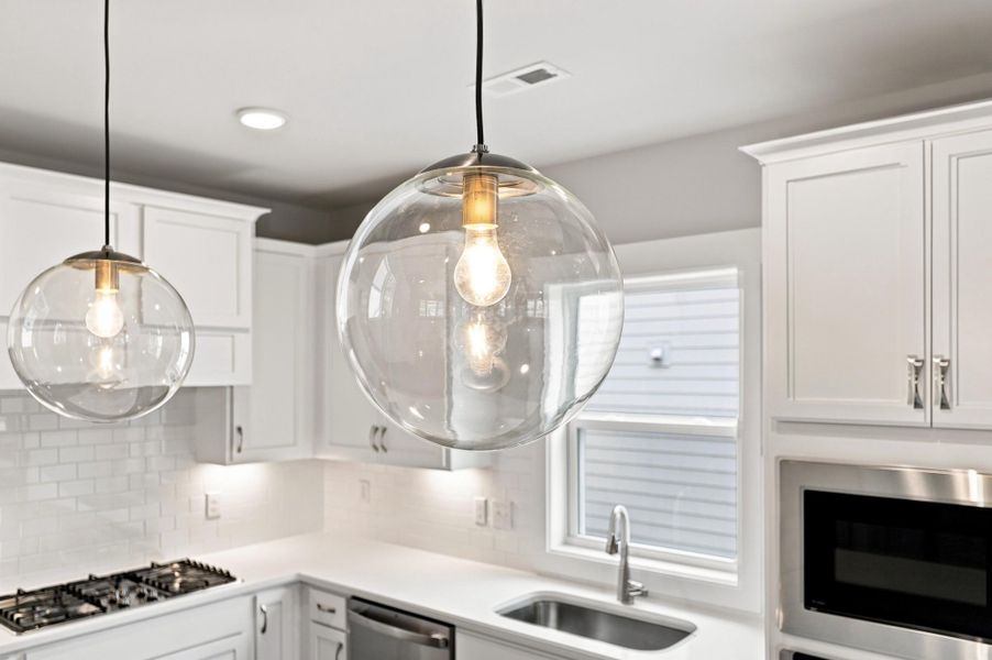 Close-up of interior finishes inside a home in Allen Park, Raleigh (Image 14).