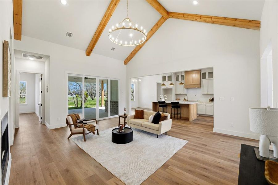 Furnished interior view inside a new home in , Fort Worth (Image 10).