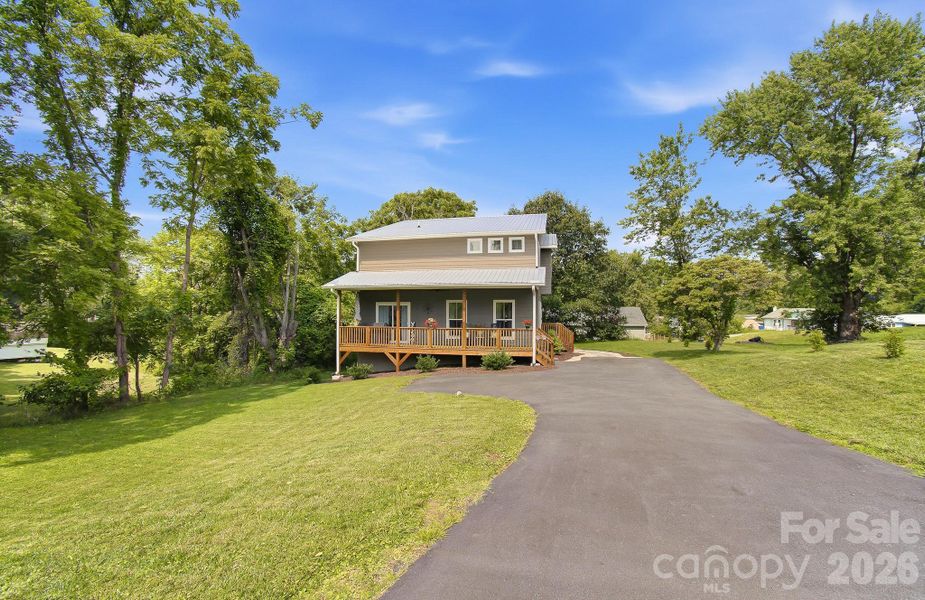 Exterior details and patio area of a home in , Canton (Image 20).