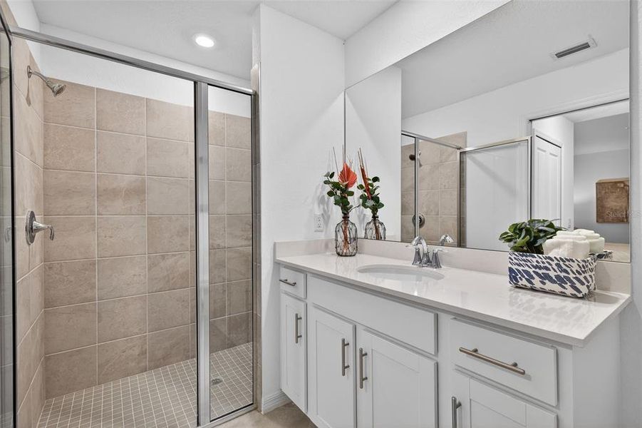 Furnished interior view inside a new home in Heritage Landing, Punta Gorda (Image 10).