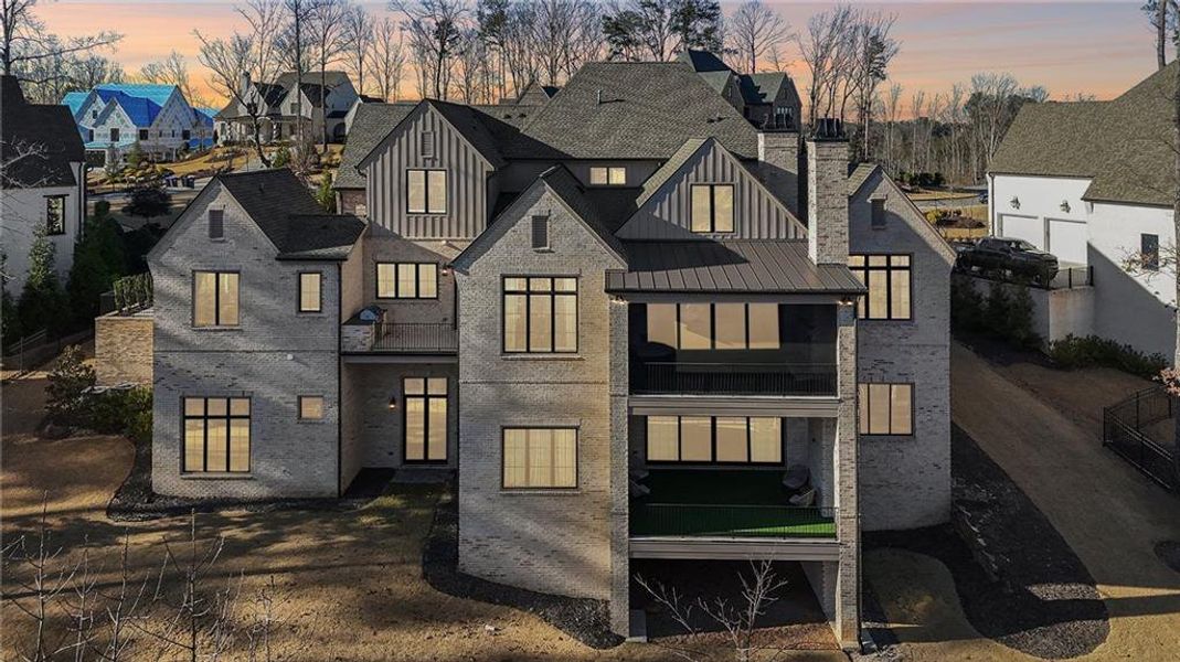 Front exterior of a new home in , Suwanee, GA, highlighting curb appeal (Image 27).