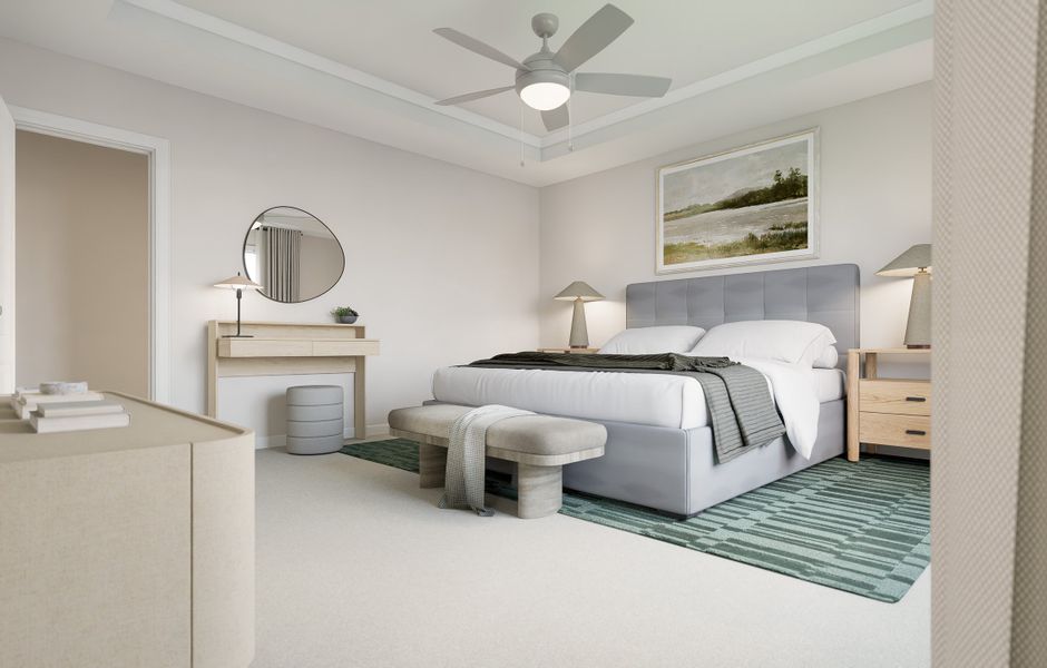 Furnished interior view inside a new home in Silverstone, Knightdale (Image 15).