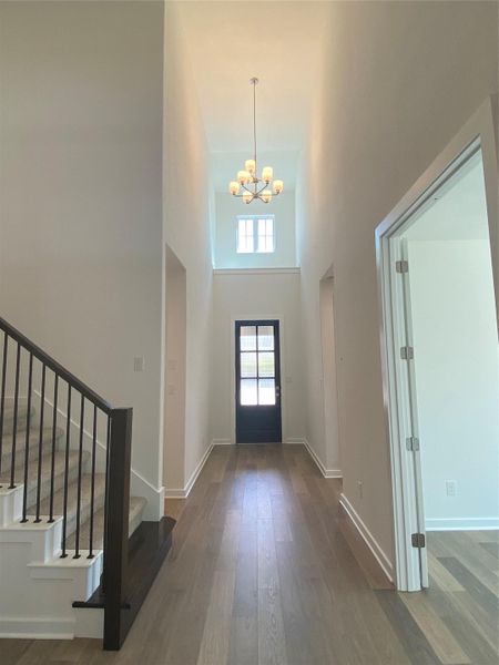 Entry Foyer and Front door of Home