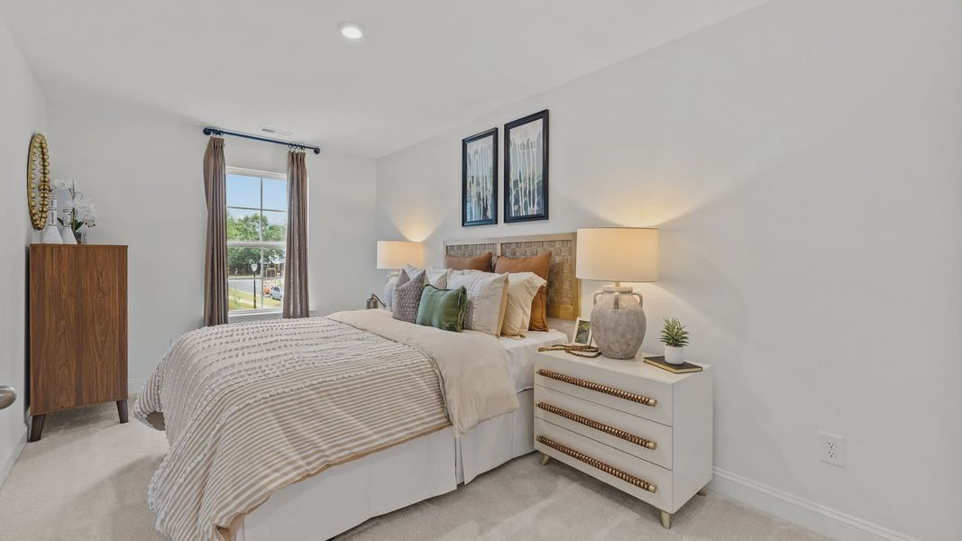 Furnished interior view inside a new home in Leigh Park, Charlotte (Image 16). Furnished interior view inside a new home in Leigh Park, Charlotte (Image 16).