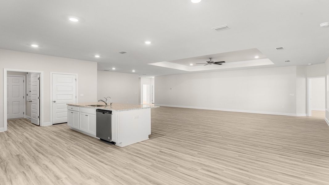 Representative unfurnished interior of a home built from the The Destin by D.R. Horton in Pine Creek and Heron Walk, Port St. Joe (Image 31).