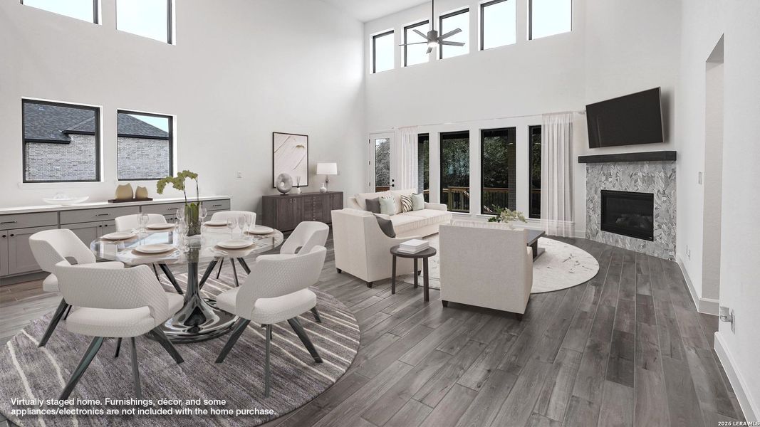 Furnished interior view inside a new home in Johnson Ranch, Bulverde (Image 8).