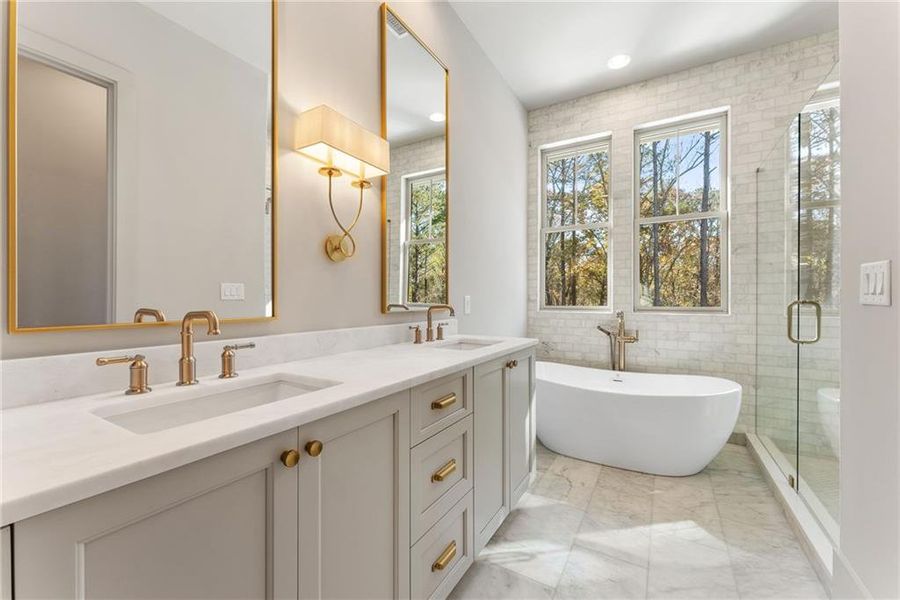Furnished interior view inside a new home in , Chattahoochee Hills (Image 11).