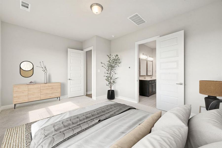 Furnished interior view inside a new home in Myrtle Creek, Waxahachie (Image 10).