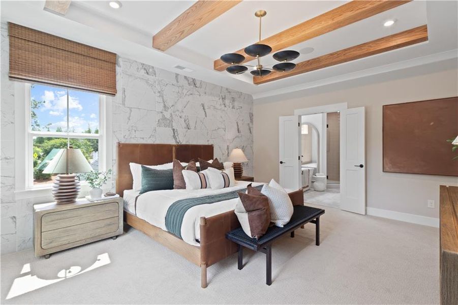 Furnished interior view inside a new home in Silverwood, Cumming (Image 20).