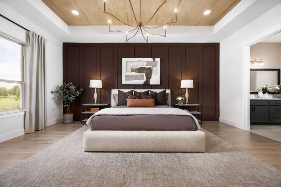 Representative furnished interior of a home built from the Castella by Ladera Texas in Ladera at Timberbrook, Justin (Image 8).