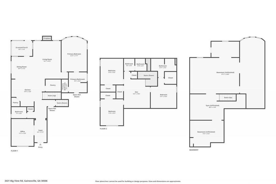2D floor plan layout of this home in The Cottages Of Lake Lanier, Gainesville, GA (Image 25).
