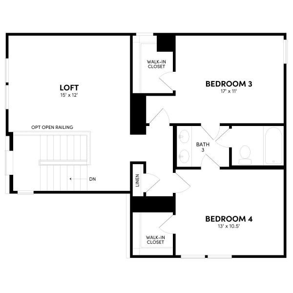 2D floor plan layout of this home in Elyson, Katy, TX (Image 3).
