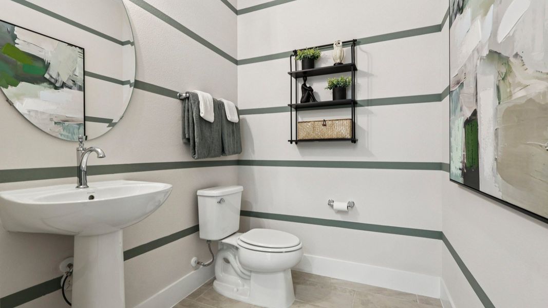 The Mangrove Model Floorplan Half Bathroom by DRB Homes