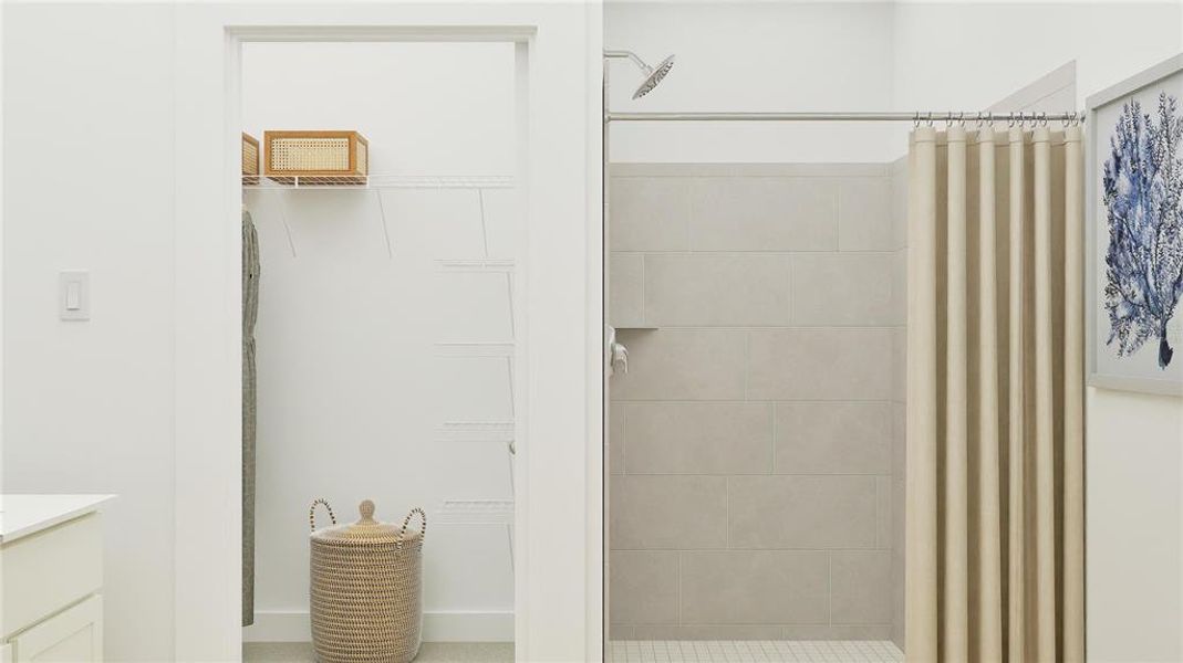 Furnished interior view inside a new home in , Clermont (Image 17). Furnished interior view inside a new home in , Clermont (Image 17).