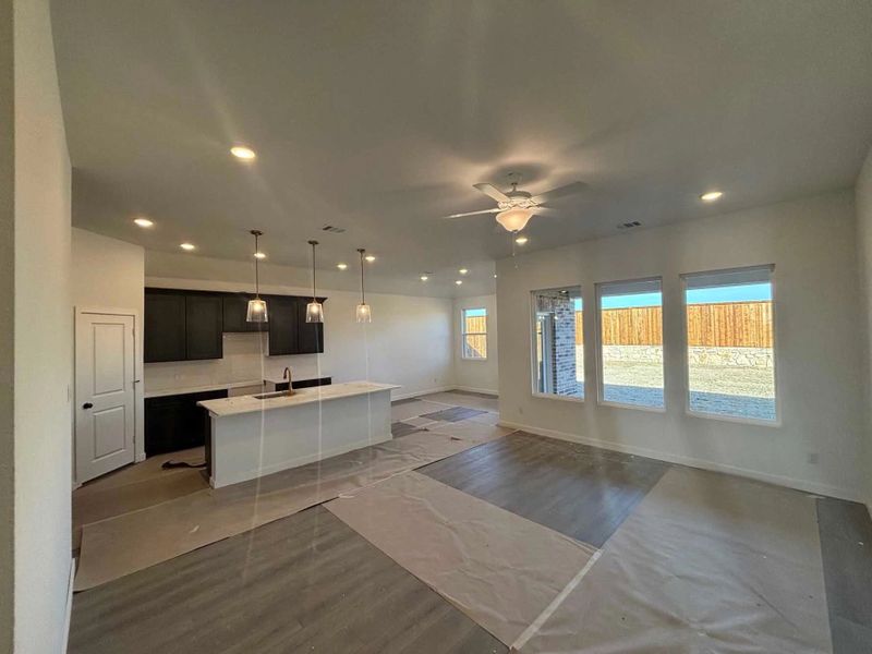 Open Kitchen-Living-Dining Room Construction Progress Open Kitchen-Living-Dining Room Construction Progress