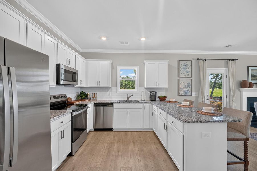 Furnished interior view inside a new home in , Summerville (Image 24).