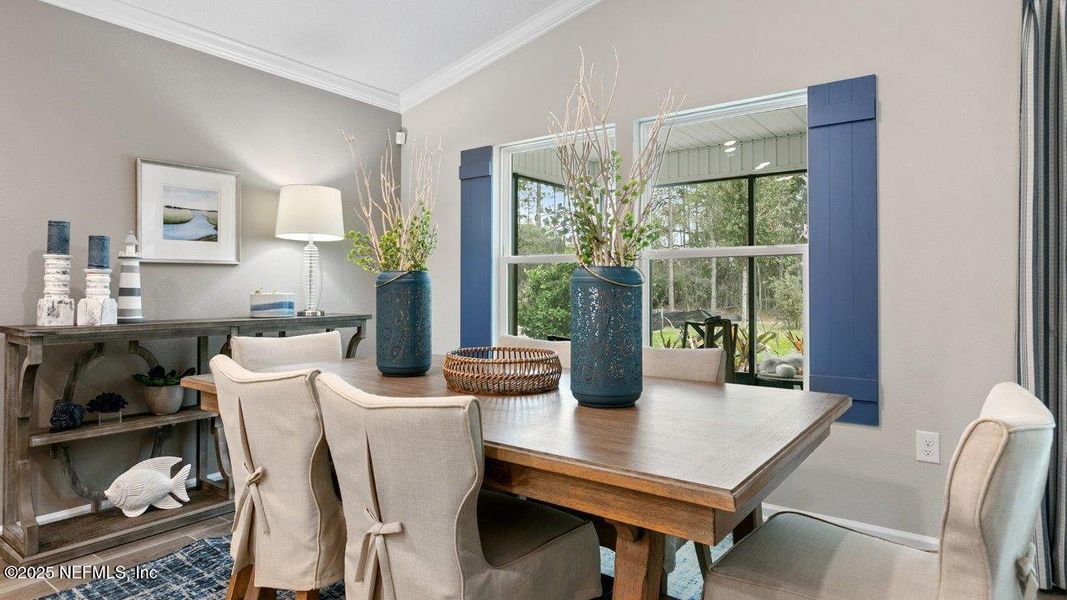 Furnished interior view inside a new home in American Village, Palm Coast (Image 7).