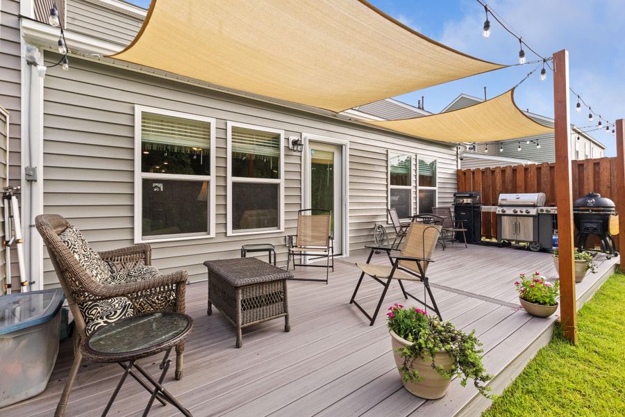 Exterior details and patio area of a home in , Summerville (Image 3).