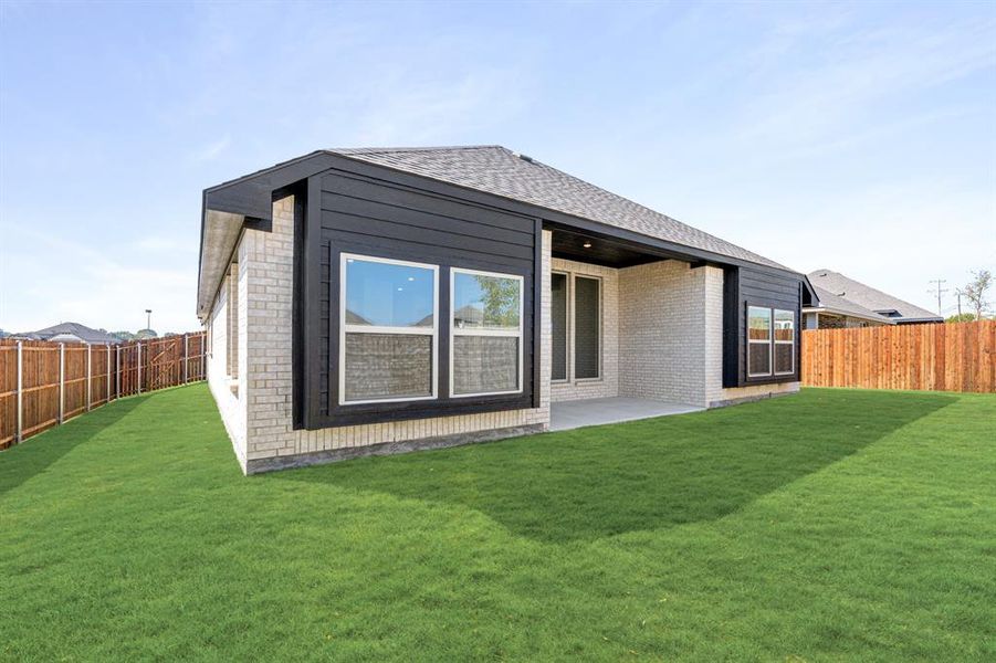 Exterior details and patio area of a home in Arcadia Trails Classic 50, Balch Springs (Image 23). Exterior details and patio area of a home in Arcadia Trails Classic 50, Balch Springs (Image 23).