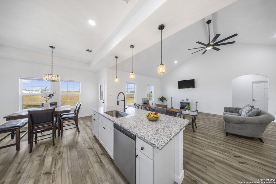 Furnished interior view inside a new home in , Floresville (Image 10).