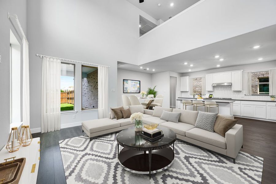 Furnished interior view inside a new home in The Ranch at Uptown Celina, Celina (Image 6).