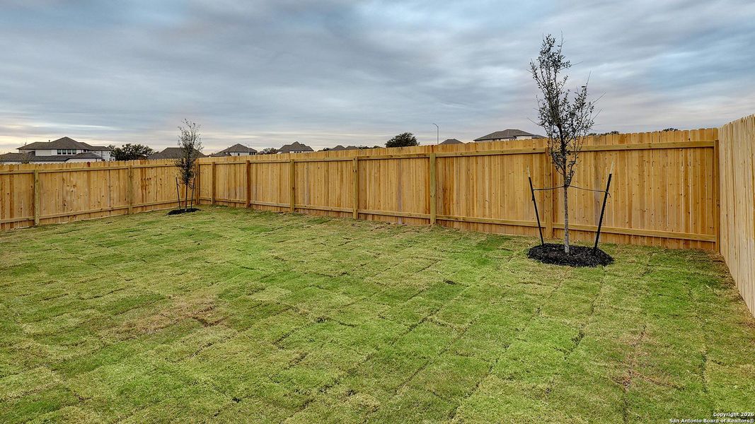 Exterior details and patio area of a home in Kallison Ranch, San Antonio (Image 4).