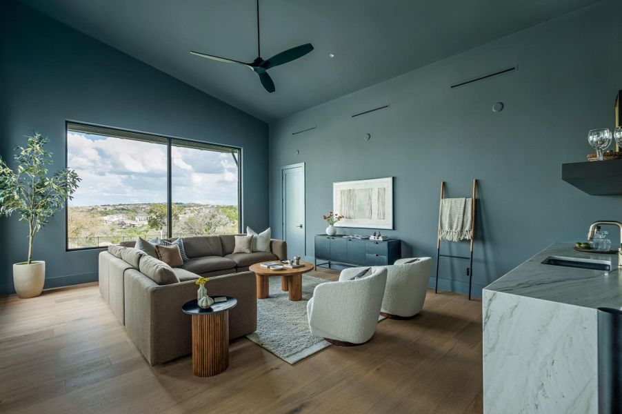 Furnished interior view inside a new home in , Austin (Image 16). Furnished interior view inside a new home in , Austin (Image 16).