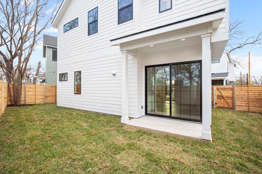 Exterior details and patio area of a home in , Austin (Image 3).