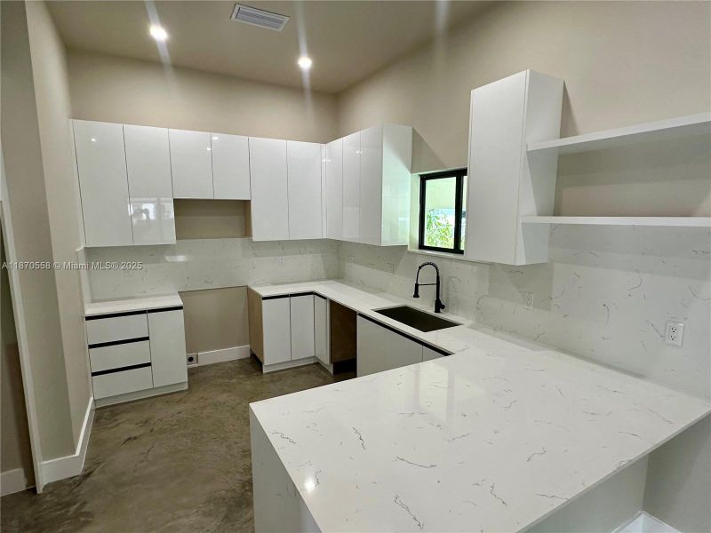 Furnished interior view inside a new home in , Miami (Image 8).