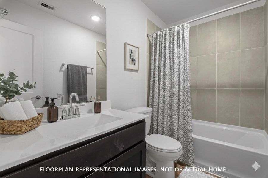 Furnished interior view inside a new home in Pinewood at Grand Texas, New Caney (Image 12).