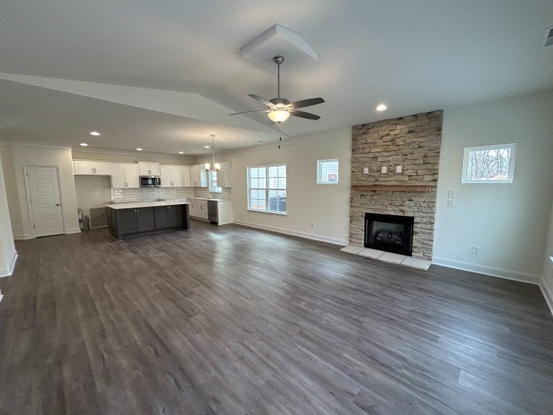 Spacious, unfurnished interior of a new home in Miller's Reserve, Winston-Salem (Image 22).