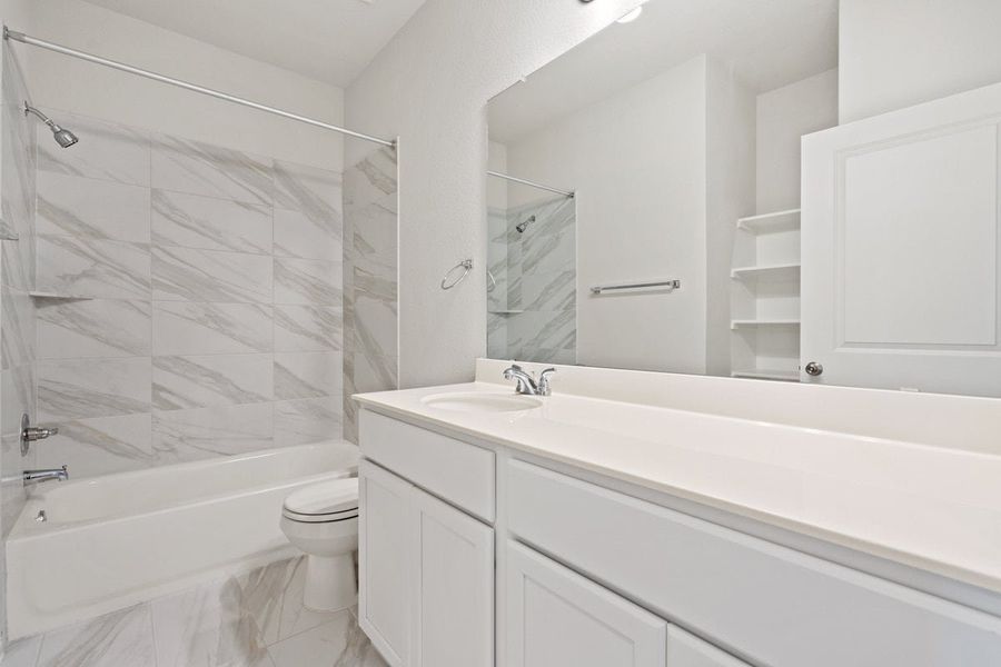 Furnished interior view inside a new home in Sage Hollow, Kyle (Image 14). Furnished interior view inside a new home in Sage Hollow, Kyle (Image 14).