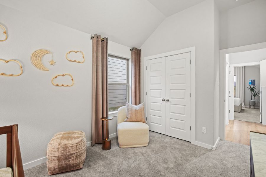 Bedroom in the Diamond home plan by Trophy Signature Homes – REPRESENTATIVE PHOTO