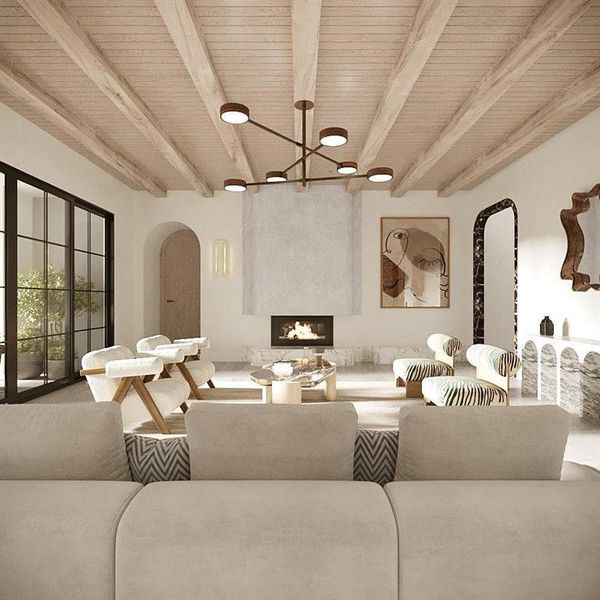 Furnished interior view inside a new home in , Dallas (Image 7).