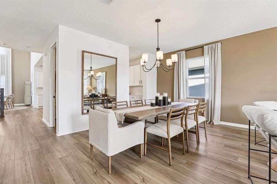 Furnished interior view inside a new home in Hawks Run, Kissimmee (Image 38).