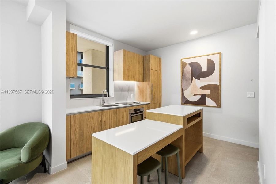 Furnished interior view inside a new home in , Miami (Image 14).