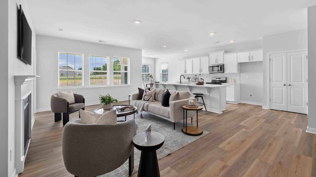 Furnished interior view inside a new home in Secrest Commons, Monroe (Image 5).
