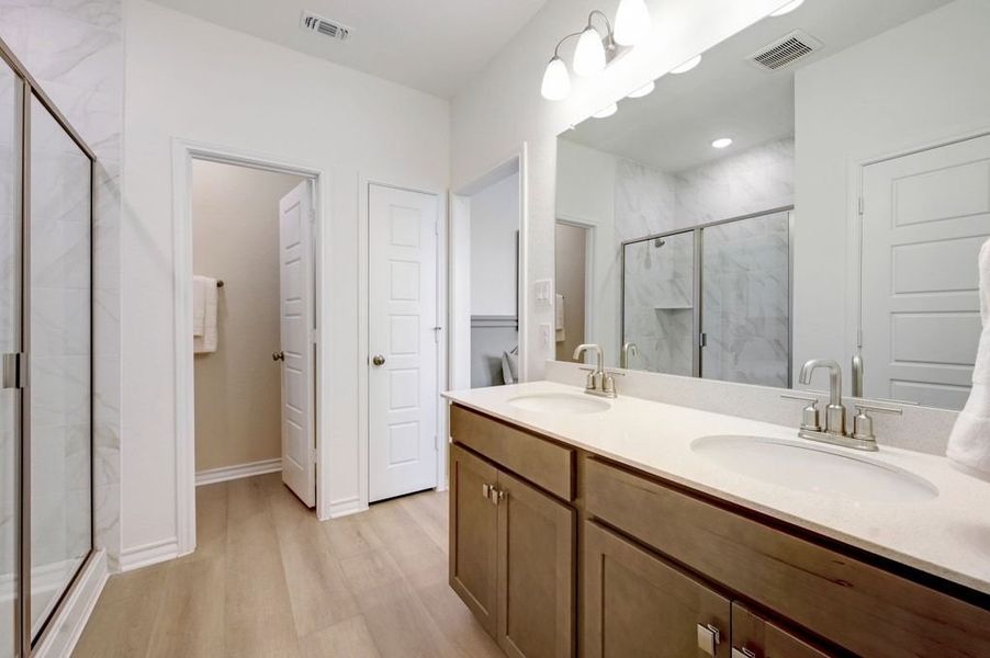 Representative furnished interior of a home built from the Emory by Pulte Homes in Nopal Valley, San Antonio (Image 6).