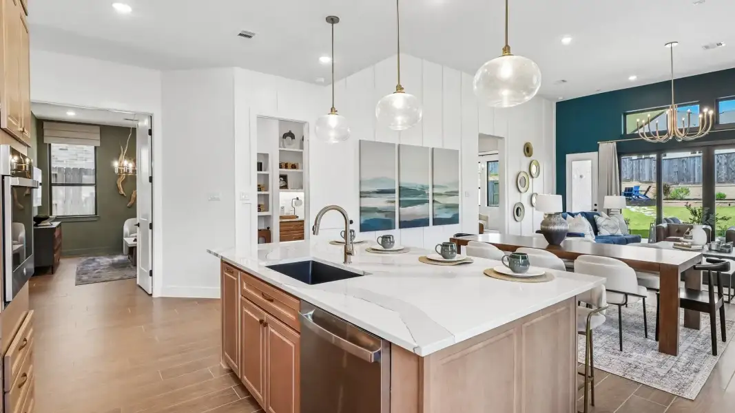 Representative furnished interior of a home built from the Lauren by Chesmar Homes in Audubon, Magnolia (Image 17).