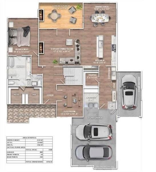 2D floor plan layout of this home in , Jefferson, GA (Image 5).