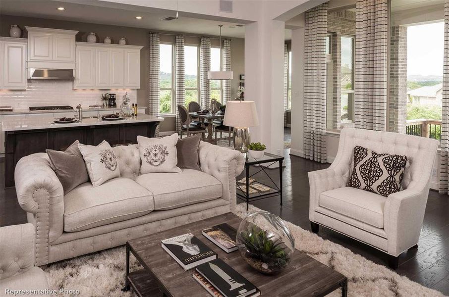 Furnished interior view inside a new home in Star Trail: 65ft. lots, Prosper (Image 19). Furnished interior view inside a new home in Star Trail: 65ft. lots, Prosper (Image 19).