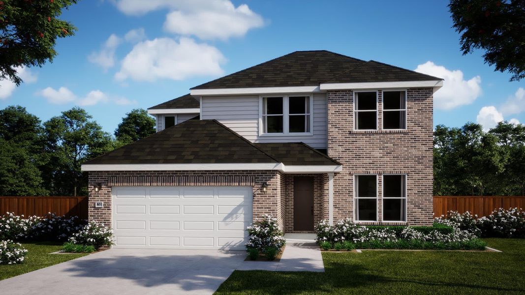 Elevation A | Javen | Sage Collection – Freedom at Anthem in Kyle, TX by Landsea Homes