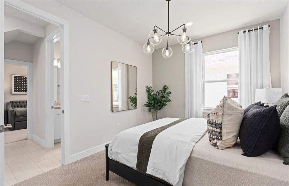Furnished interior view inside a new home in Del Webb Sunbridge, St. Cloud (Image 8).