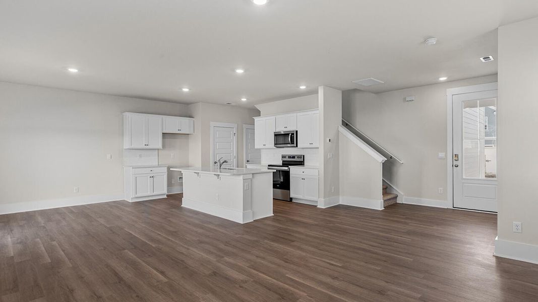 Furnished interior view inside a new home in Indigo Preserve, Leland (Image 9).