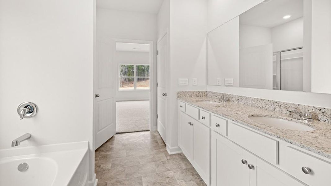 Furnished interior view inside a new home in Parkside at Carter Grove, Cartersville (Image 9).
