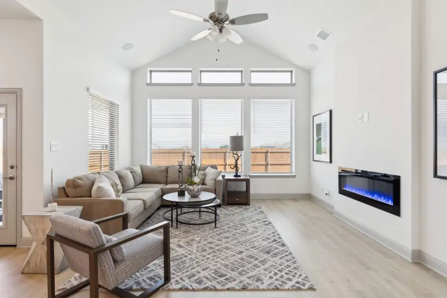 Representative furnished interior of a home built from the Morgan by Chesmar Homes in Heartland, Heartland (Image 2).