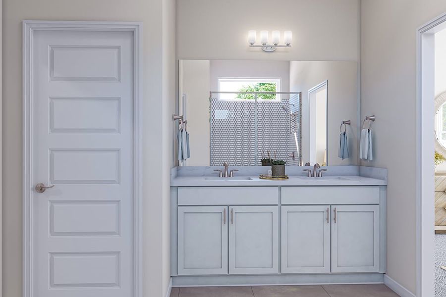 Furnished interior view inside a new home in Arbor Collection at Heritage, Dripping Springs (Image 11).