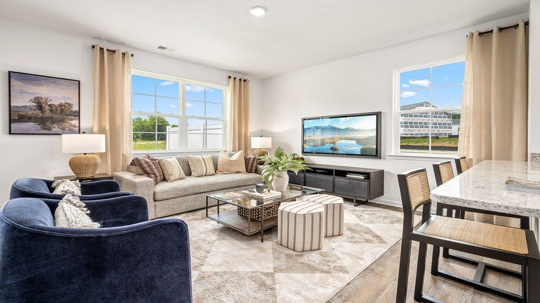 Furnished interior view inside a new home in North Village Townes, Greensboro (Image 5).