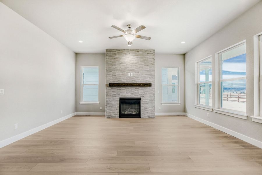 Spacious, unfurnished interior of a new home in RainDance, Windsor (Image 31).